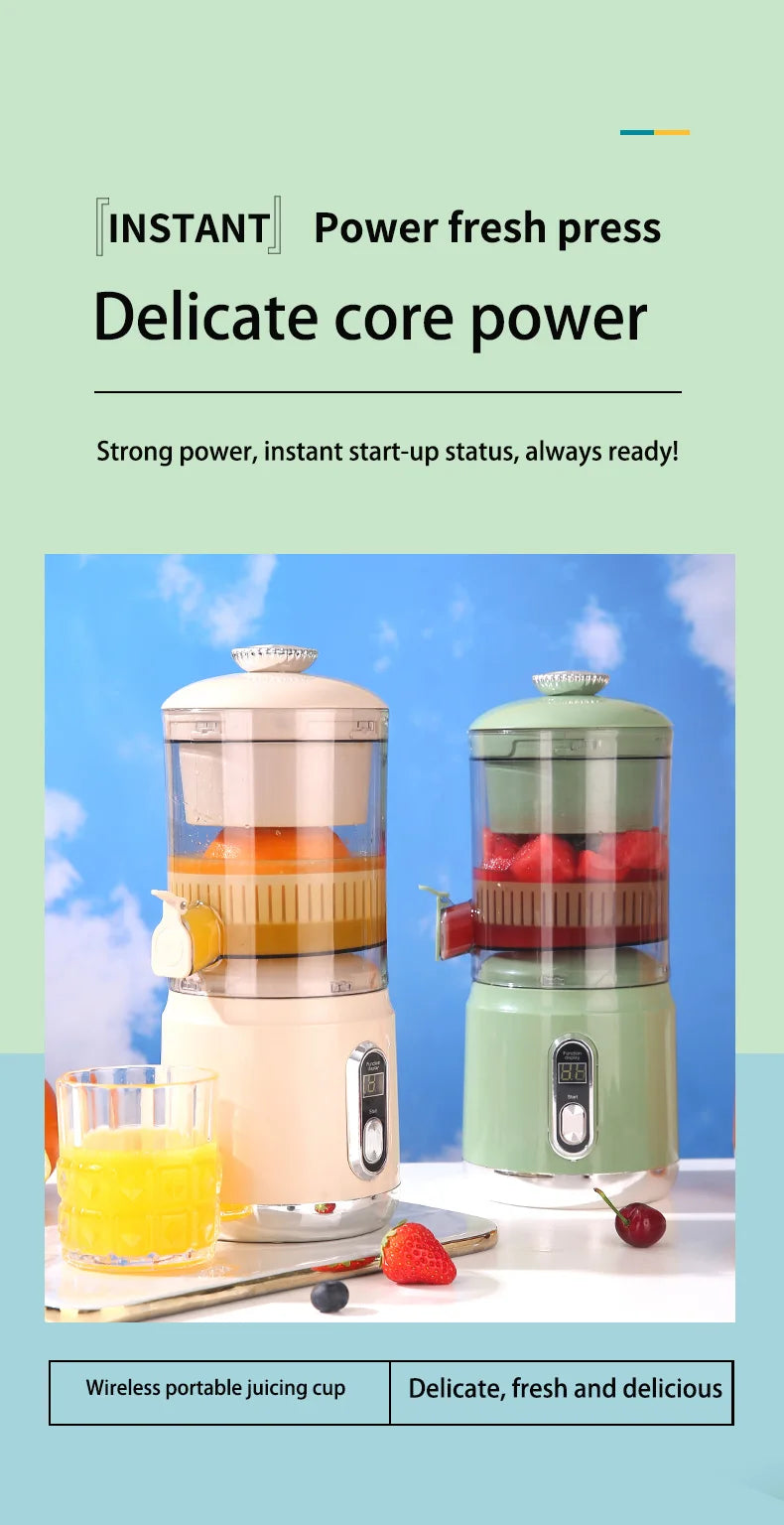 2025 Wireless Portable Juicer 600ml USB Rechargeable Smoothie Blender
