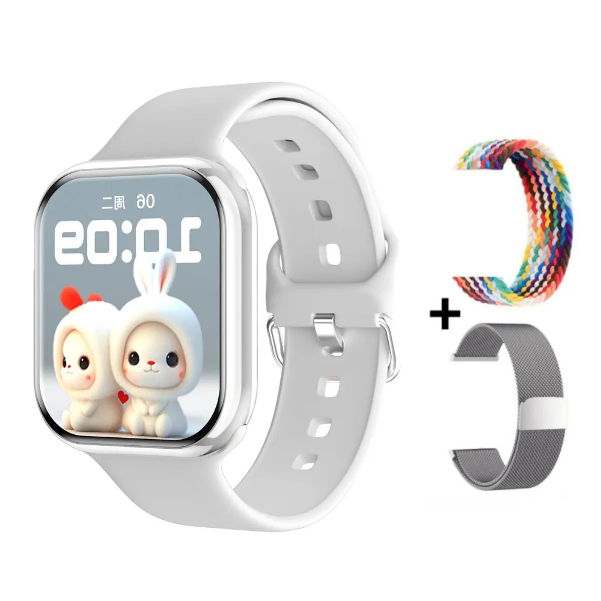New 2025 Apple GPS Watch 10 – AMOLED Smartwatch with NFC, Bluetooth Calling, Music Memory & Waterproof Fitness Tracker