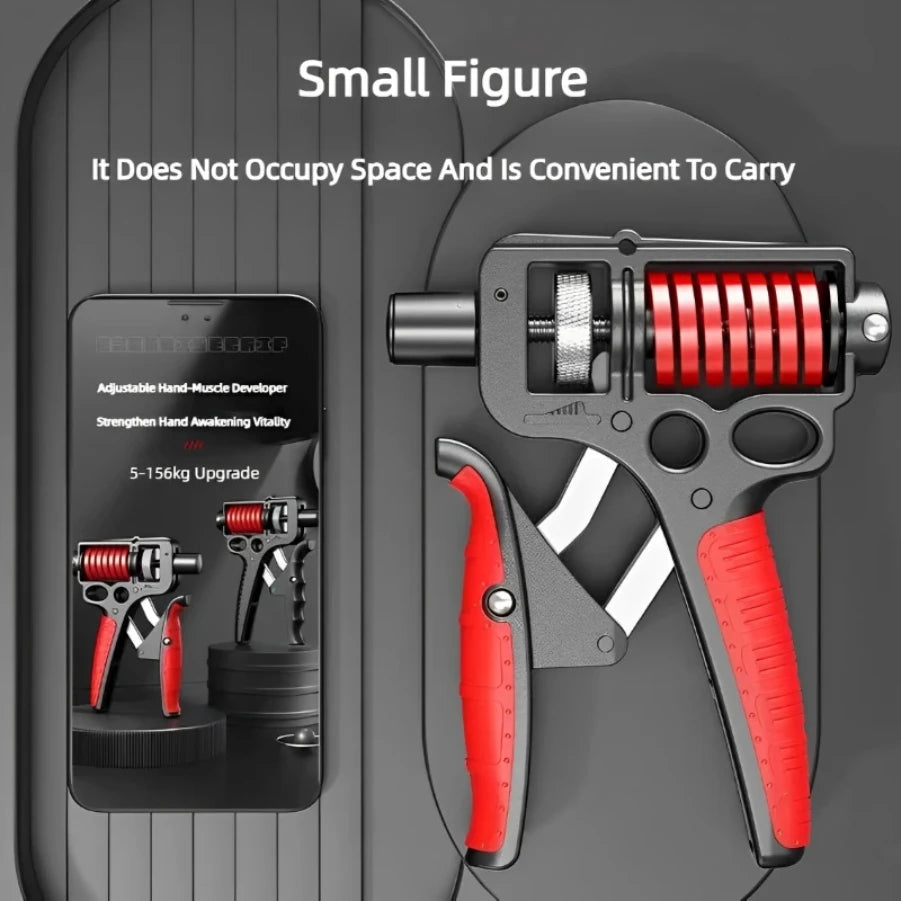 Adjustable Heavy Hand Grip Strengthener – 5–165Kg Forearm, Wrist & Finger Exercise Trainer