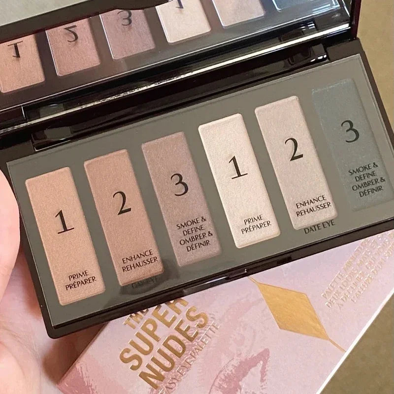 C/T Super Nude Matte 6-Color Eyeshadow Palette – Contouring & Slimming Makeup Tray