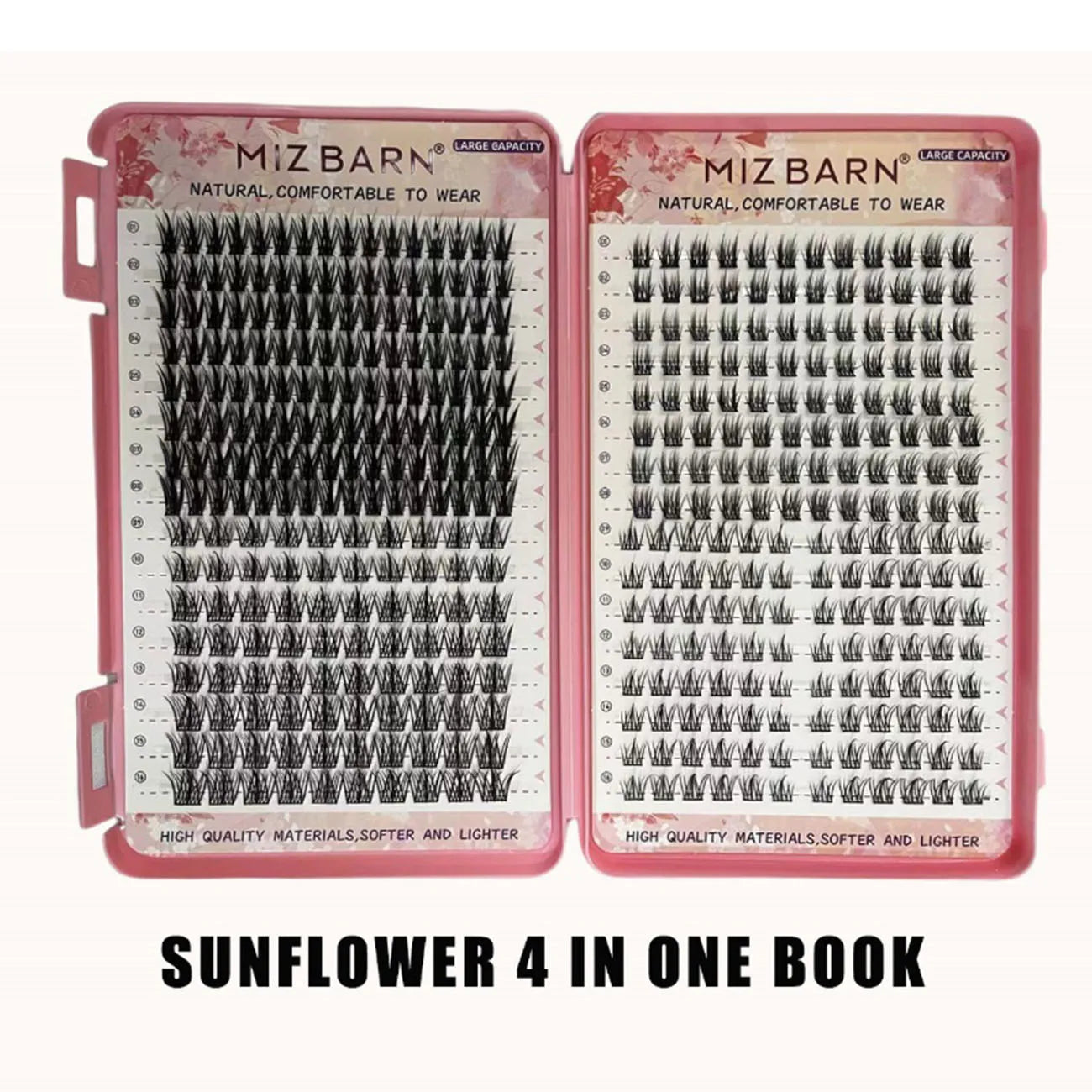 32 Rows Large Capacity Eyelash Extensions Professional Individual Cluster DIY Natural False Lashes