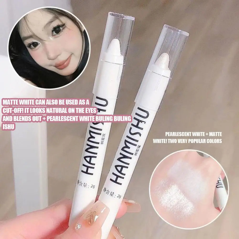 Shimmer Highlight Stick – Glitter White Eyeshadow Pencil for Bright & Dazzling Eyes