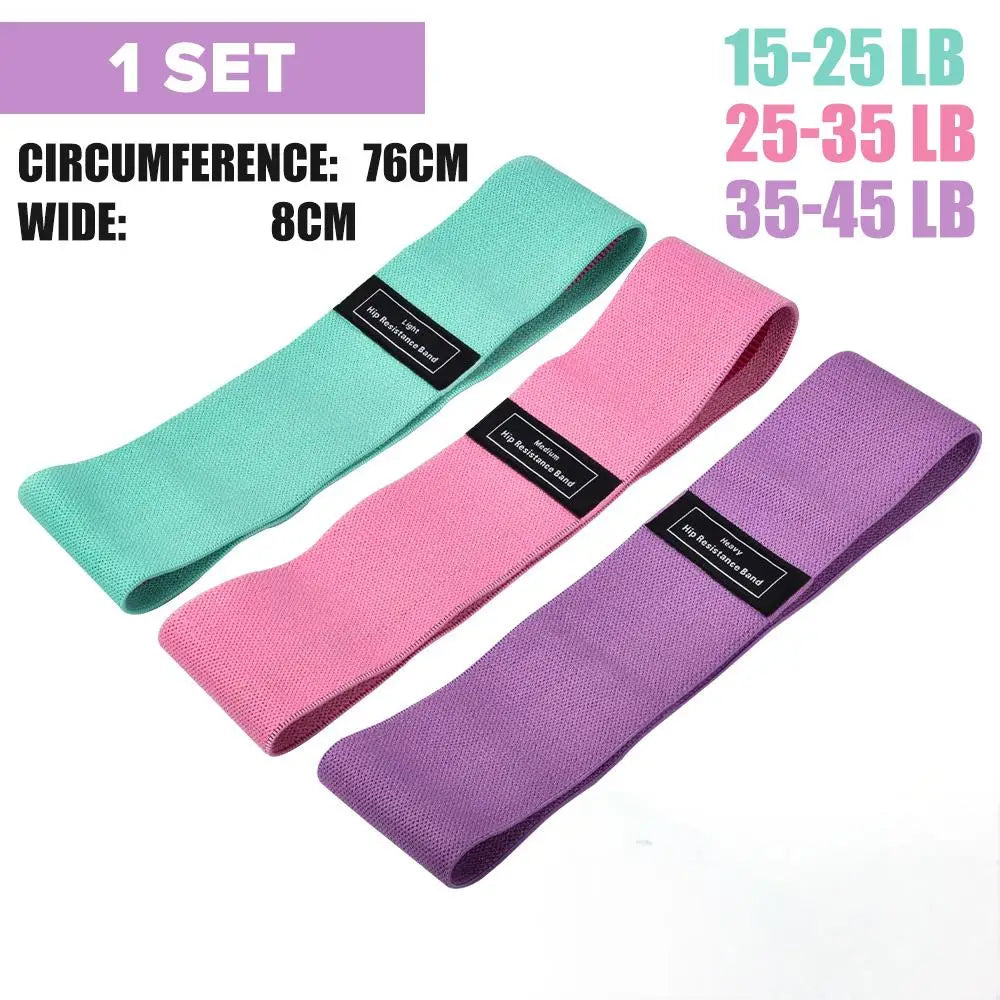 Women’s Resistance Band Set – 3-Level Stretch Bands for Yoga, Squats & Glute Workouts