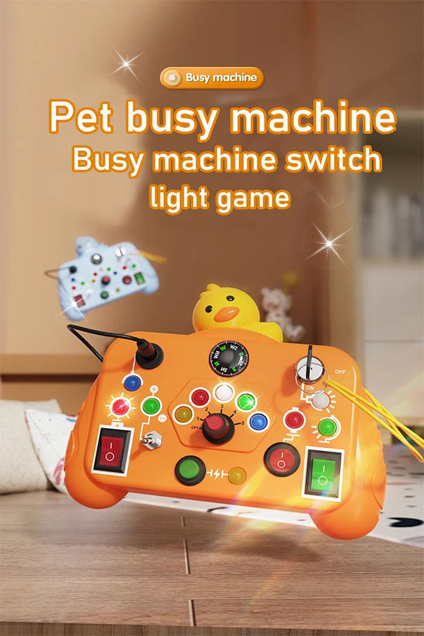 Children’s Educational Busy Toy – Cartoon Animal Early Learning Cognitive Game Machine