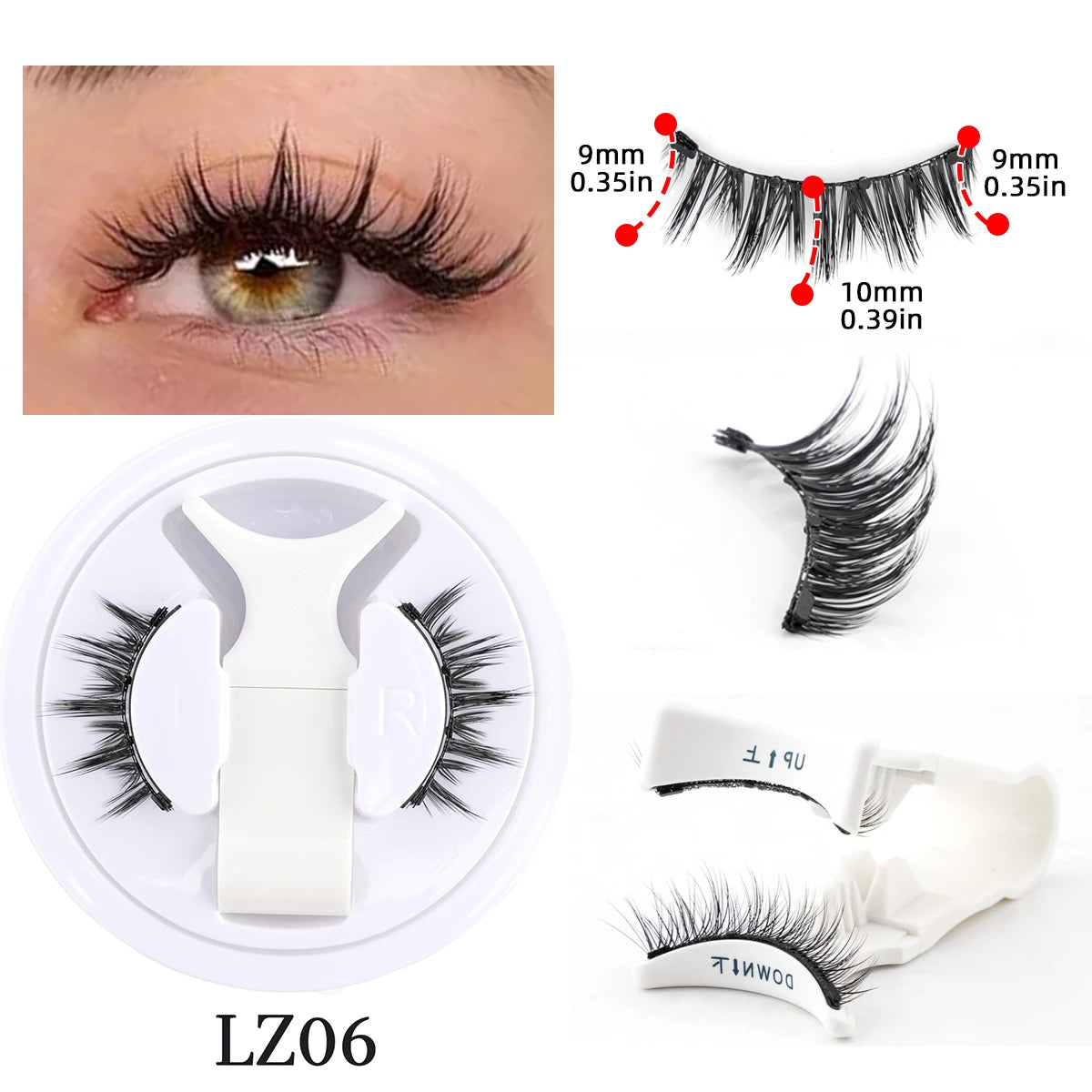LashLuxe™ – Reusable Magnetic Mink Lashes & Tweezers Set for Effortless Glam