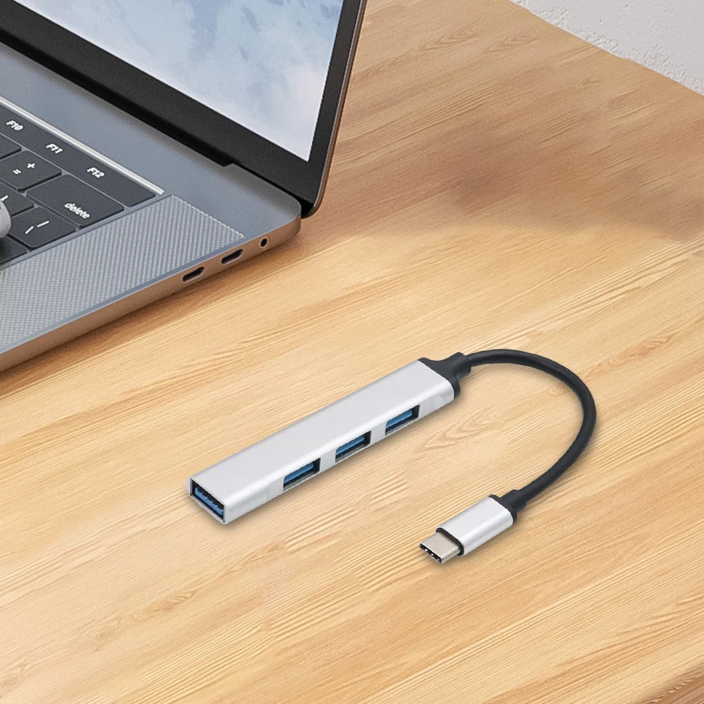 4-in-1 USB 3.0 Hub Adapter USB-C to Multiple USB Port Expander