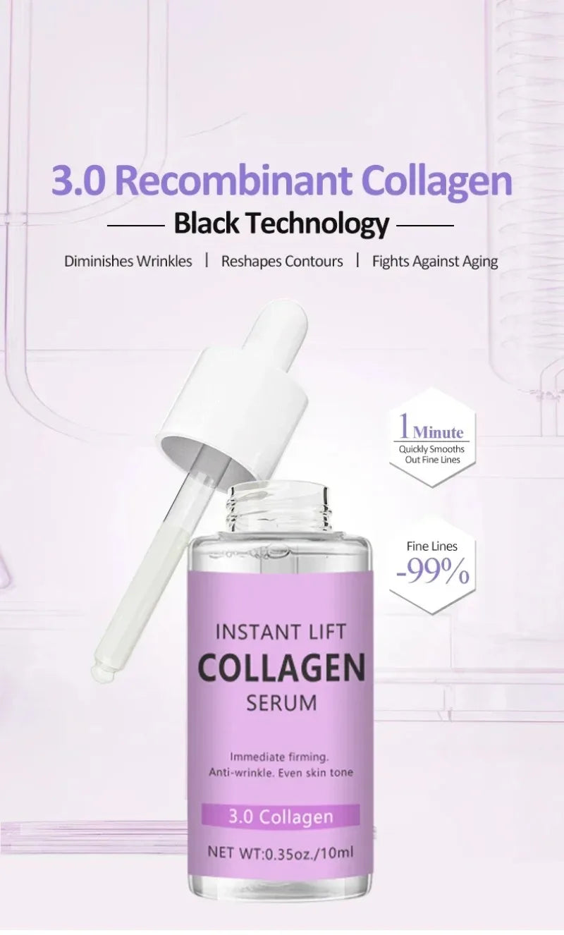 Wrinkle Removal Collagen Face Serum – Hyaluronic Acid Anti-Aging, Lifting & Fine Line Reducing Facial Serum