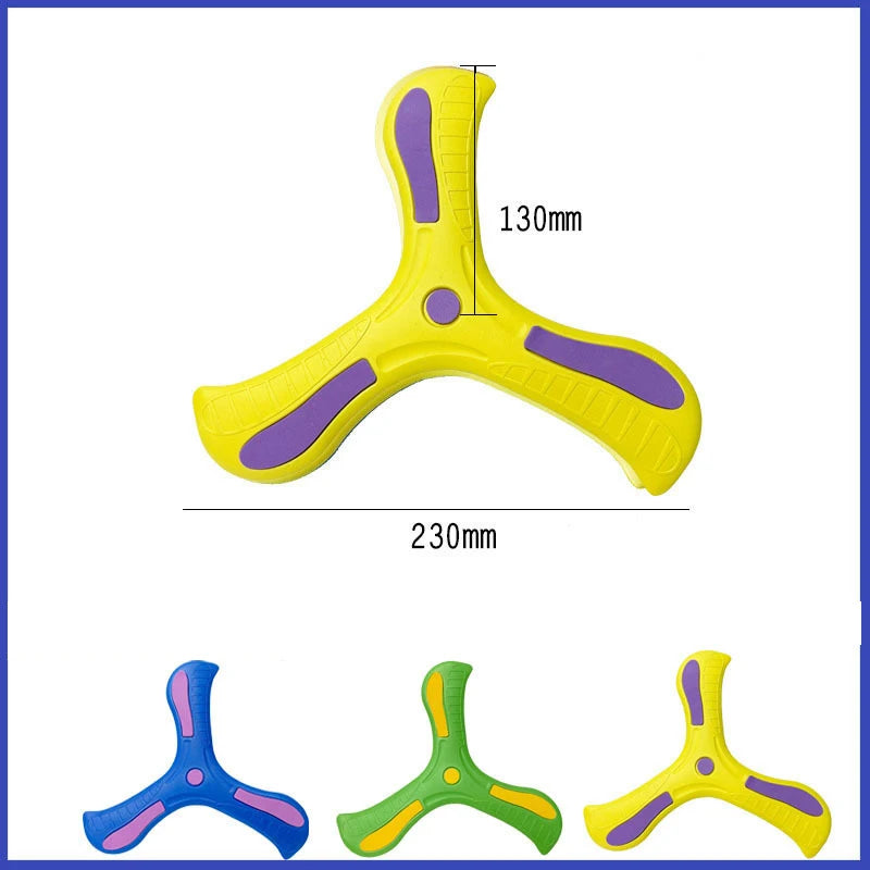Children’s Soft Boomerang – Three-Leaf Cross Flying Disc Outdoor Toy