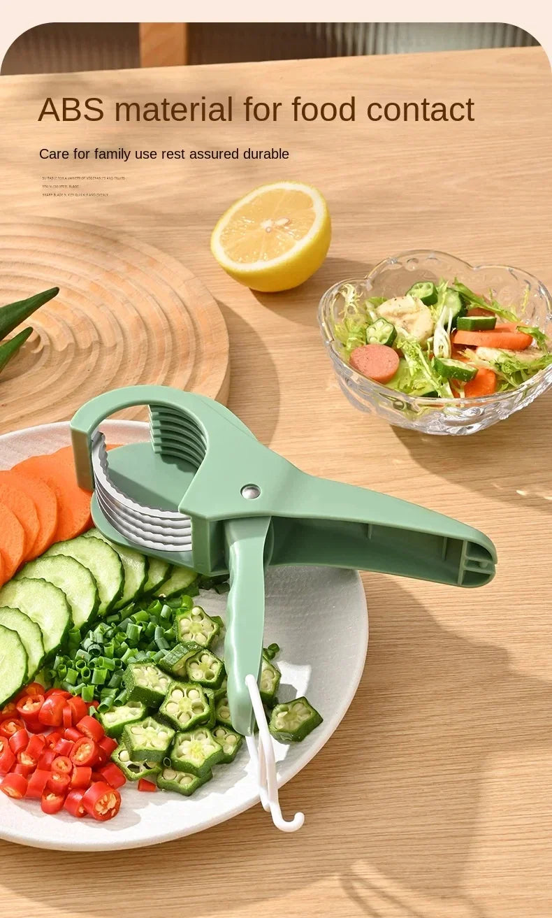 HooFun Multi-Functional Stainless Steel Vegetable & Fruit Slicer
