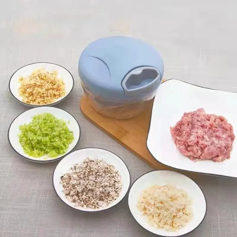 Manual Ginger & Garlic Grinder – Multifunctional Vegetable & Meat Cutter