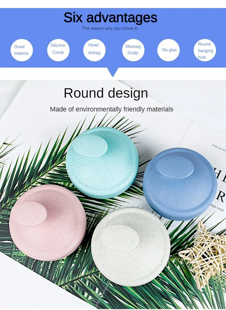 Soft Scalp Massage & Cleansing Brush – Wet & Dry Hair Care Brush for Deep Scalp Conditioning & Relaxation