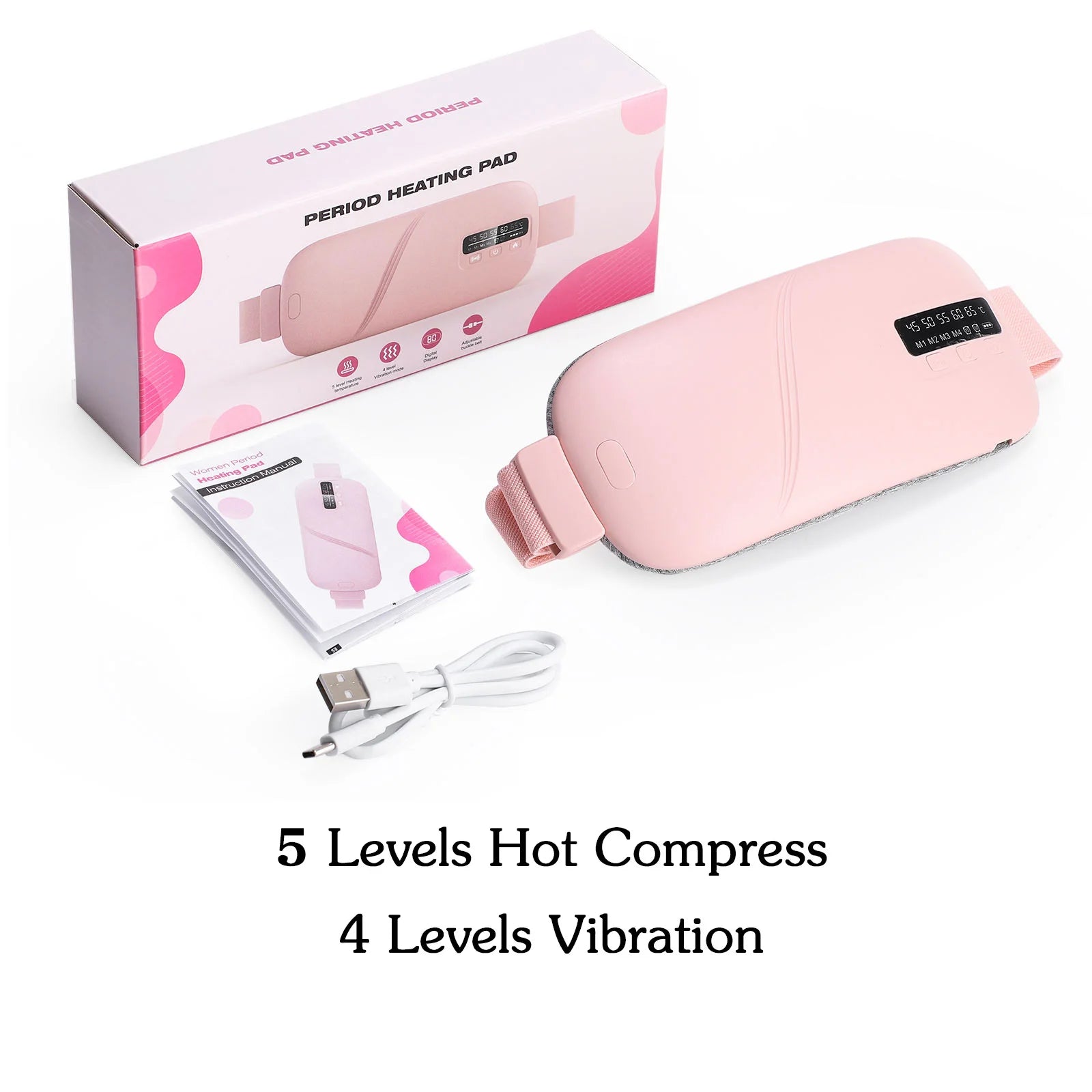 Rechargeable Heated Menstrual Waist Massager for Women