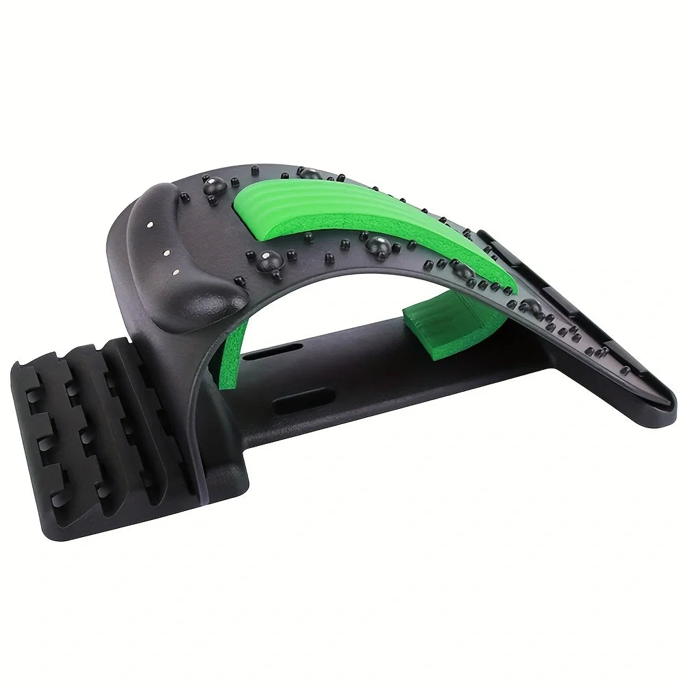 Adjustable 4-Level Back Stretcher & Lumbar Spine Massager