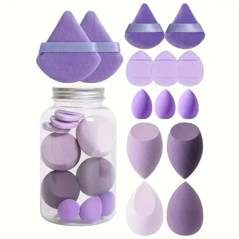 12/14Pcs Makeup Sponge Set – Beauty Blender Puffs for Foundation, Powder & Concealer, Soft Cosmetic Sponges