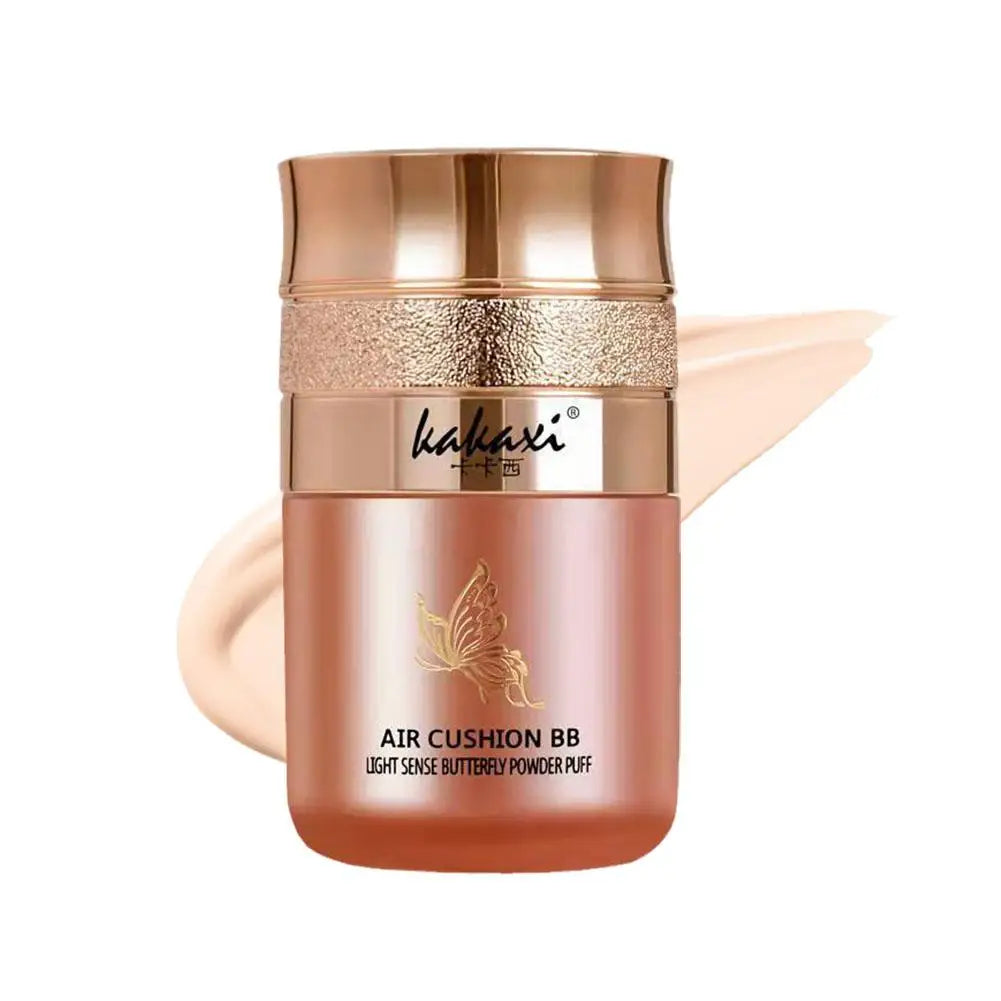 Butterfly Powder Puff BB Cream – Moisturizing, Whitening & Oil-Control Foundation