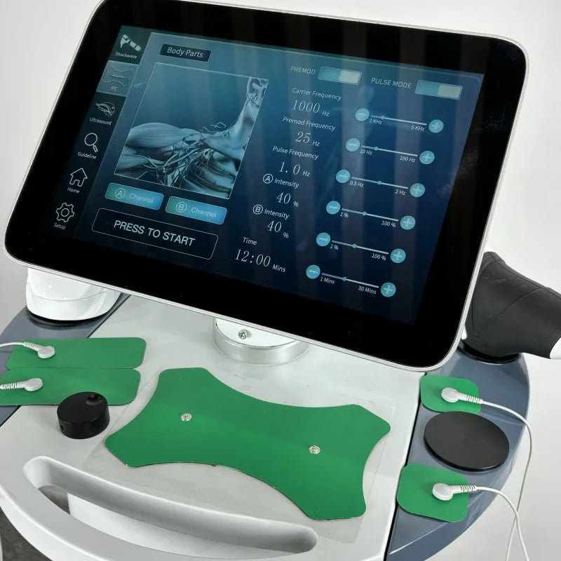 Extracorporeal Shock Wave Therapy Machine – Tennis Elbow & Muscle Pain Relief Stimulator