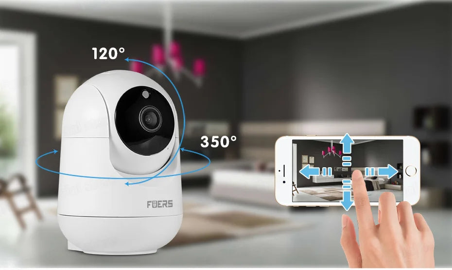 Fuers 5MP WiFi Indoor Camera AI Tracking Smart Home Security Baby Monitor