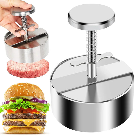Stainless Steel Hamburger Press Non-Stick Burger Patty Maker