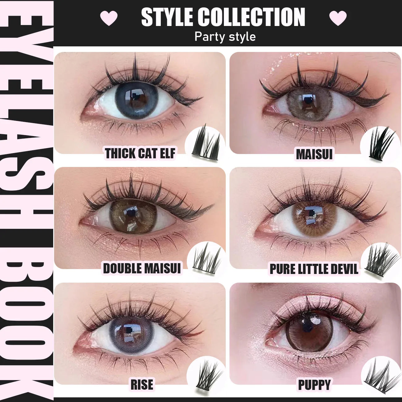 32 Rows Large Capacity Eyelash Extensions Professional Individual Cluster DIY Natural False Lashes