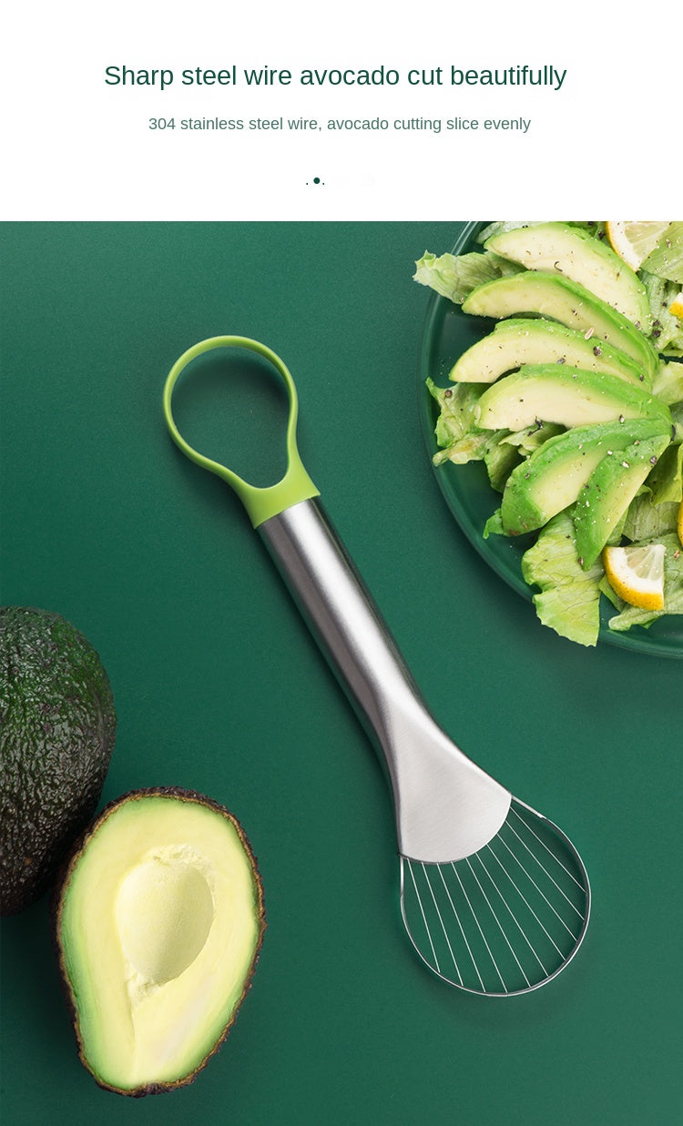 Avocado Knife Gadget 3-in-1 Stainless Steel Cutter Fruit Slicer Kitchen Tool