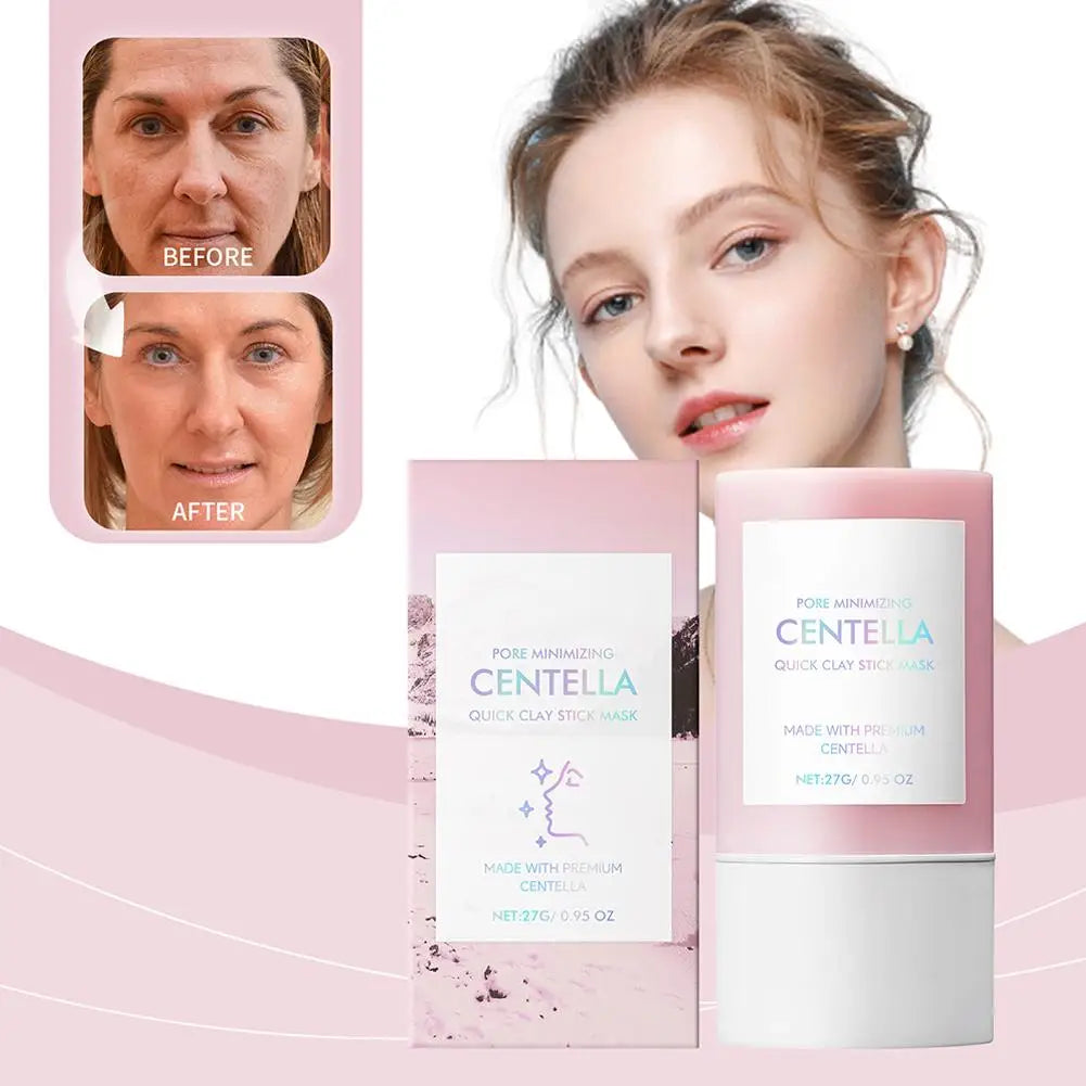 Centella Clay Stick Mask – 27g Hydrating, Pore Minimizing & Brightening Facial Skincare Stick