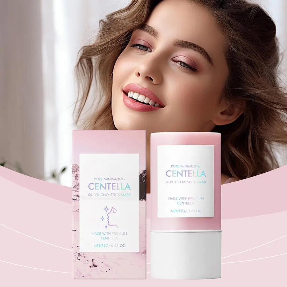 Centella Clay Stick Mask – 27g Hydrating, Pore Minimizing & Brightening Facial Skincare Stick