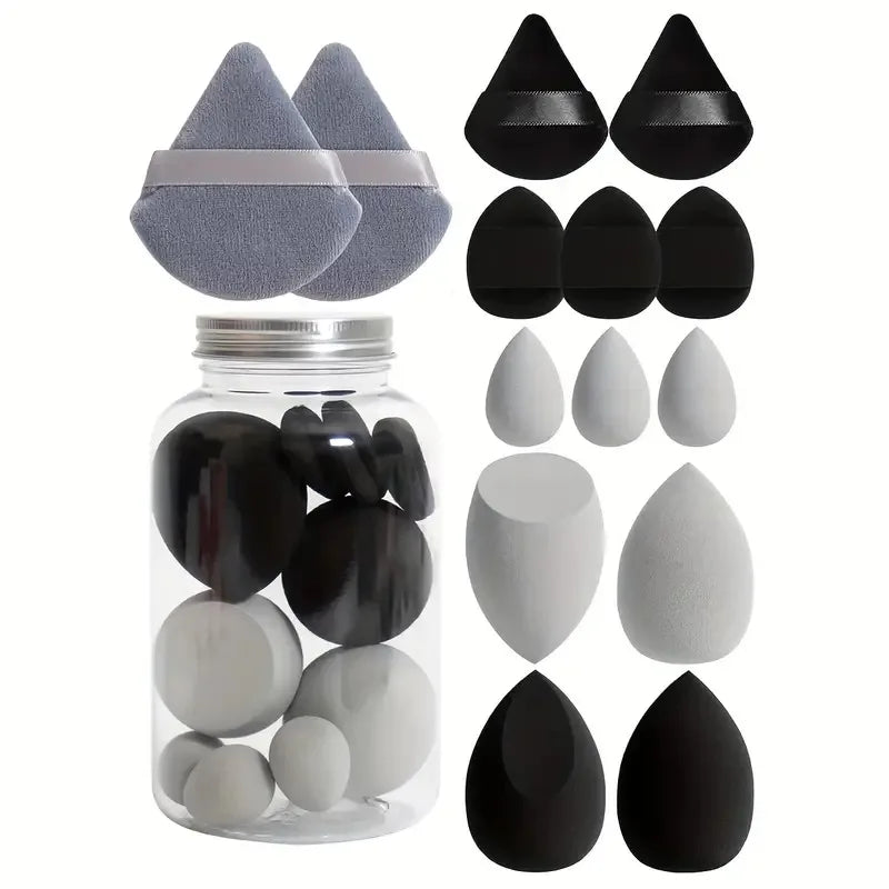 12/14Pcs Makeup Sponge Set – Beauty Blender Puffs for Foundation, Powder & Concealer, Soft Cosmetic Sponges
