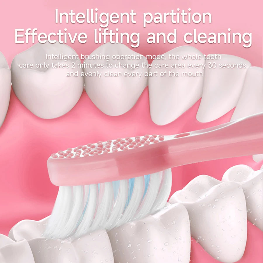 Electric Adult Toothbrush Soft Bristle IPX6 Waterproof