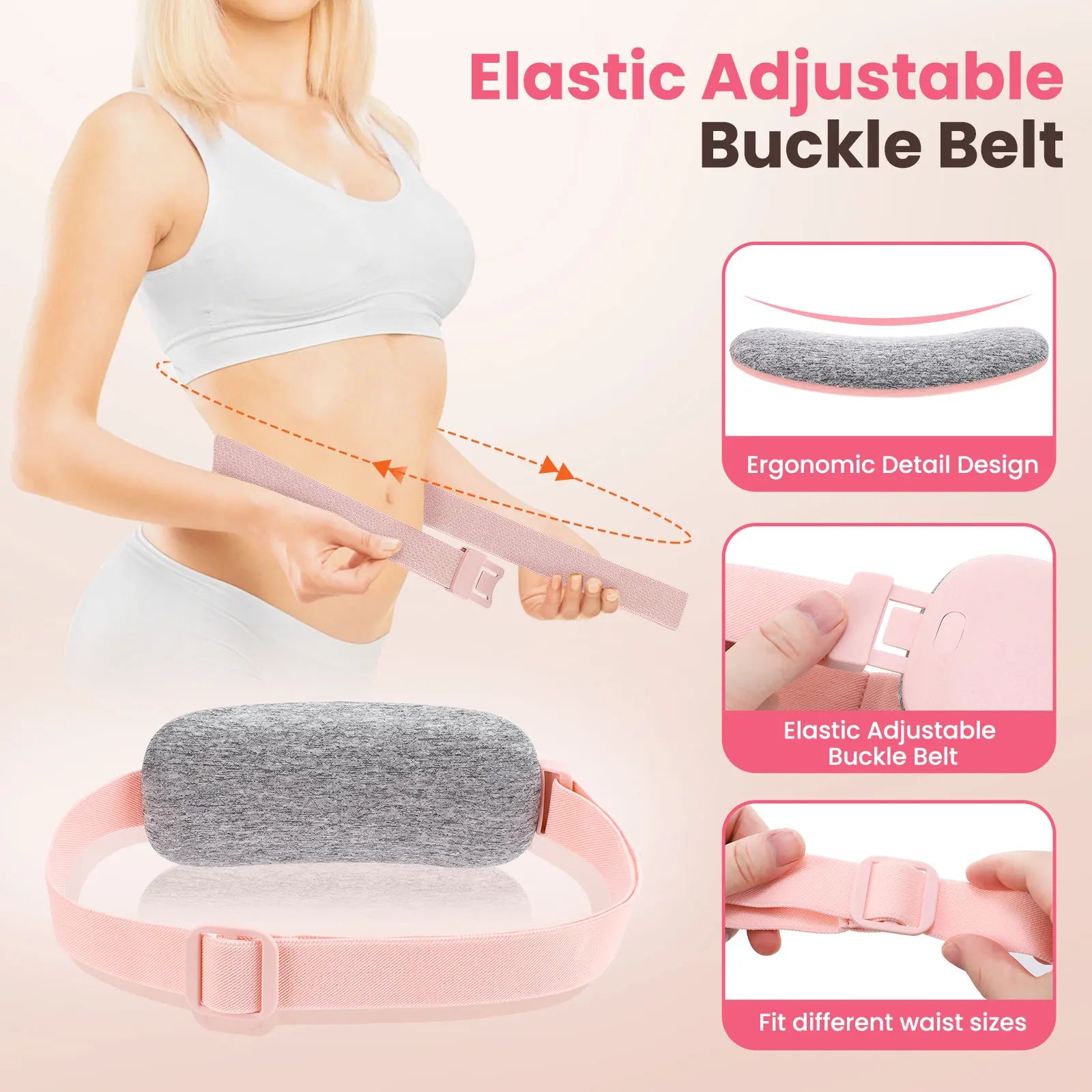 Rechargeable Heated Menstrual Waist Massager for Women