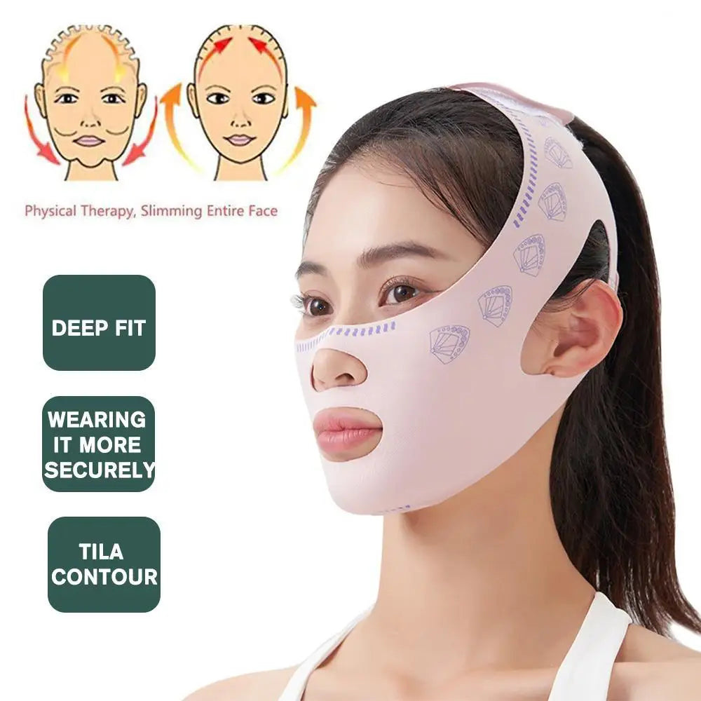 V Line Face Lifting Mask – Chin & Cheek Slimming Bandage for Anti-Wrinkle & Firming