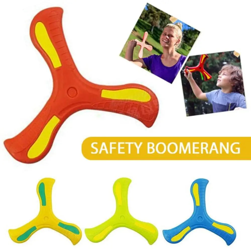 Children’s Soft Boomerang – Three-Leaf Cross Flying Disc Outdoor Toy