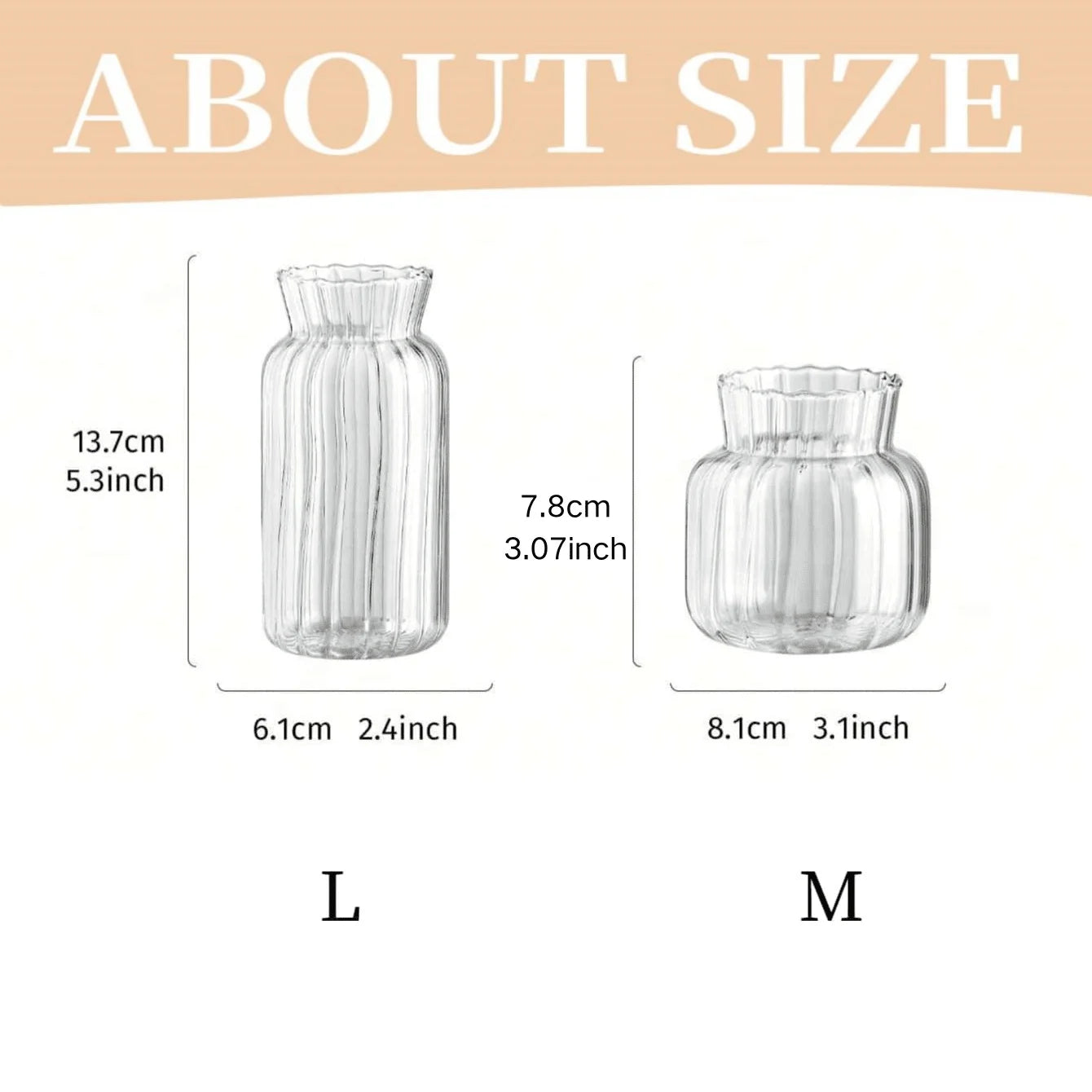 1/2/3pcs Nordic Transparent Glass Vase – Creative Hydroponic Flower Pot for Table & Home Décor