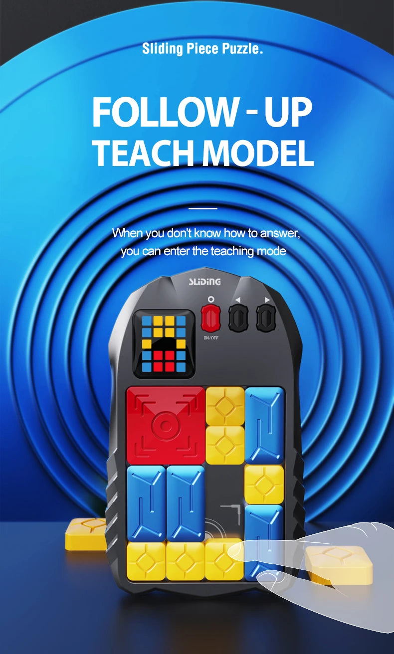 Huarong Road Magnetic Sliding Puzzle – Logical Thinking Brain Training Game for Kids