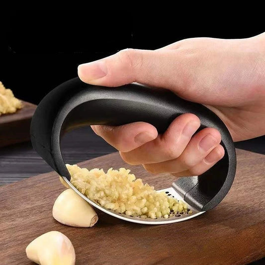 Stainless Steel Garlic Press Crusher Manual Mincer Tool