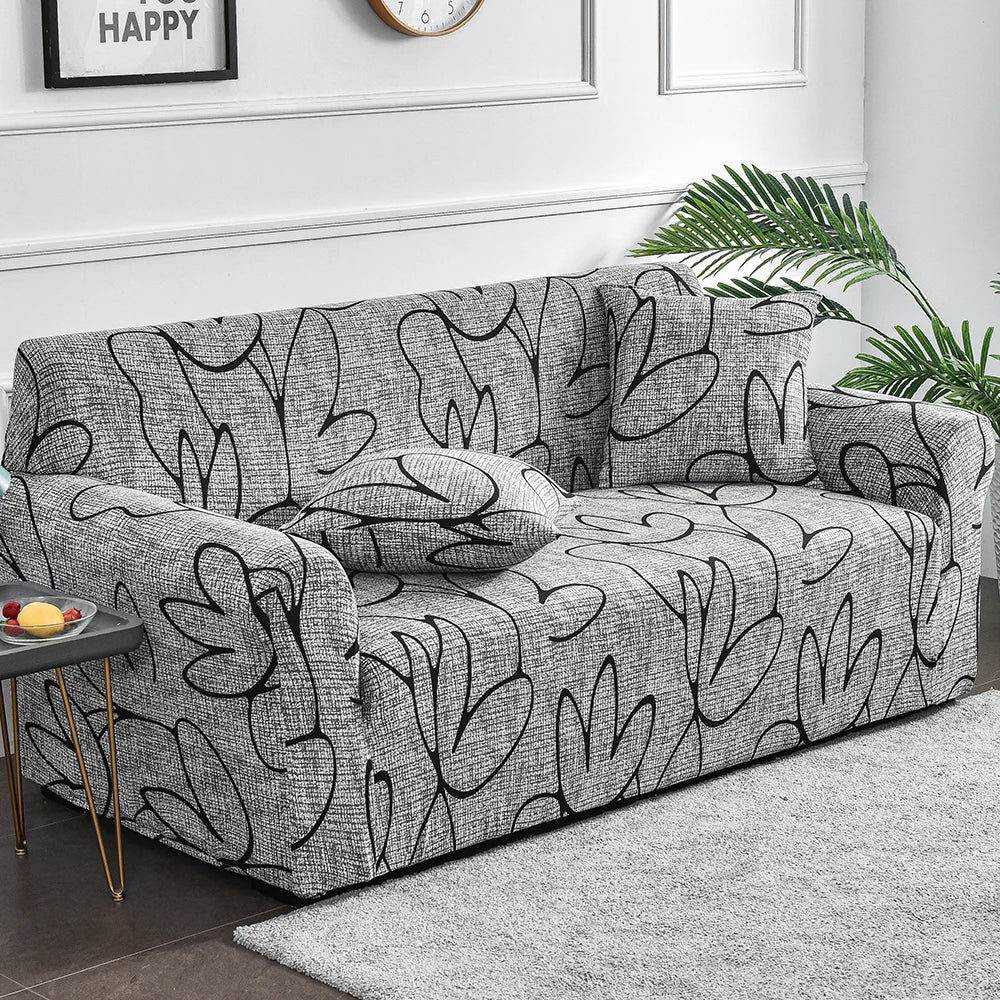Floral Elastic Spandex Sofa Cover – Anti-Dirty Furniture Protector for Home & Office Décor