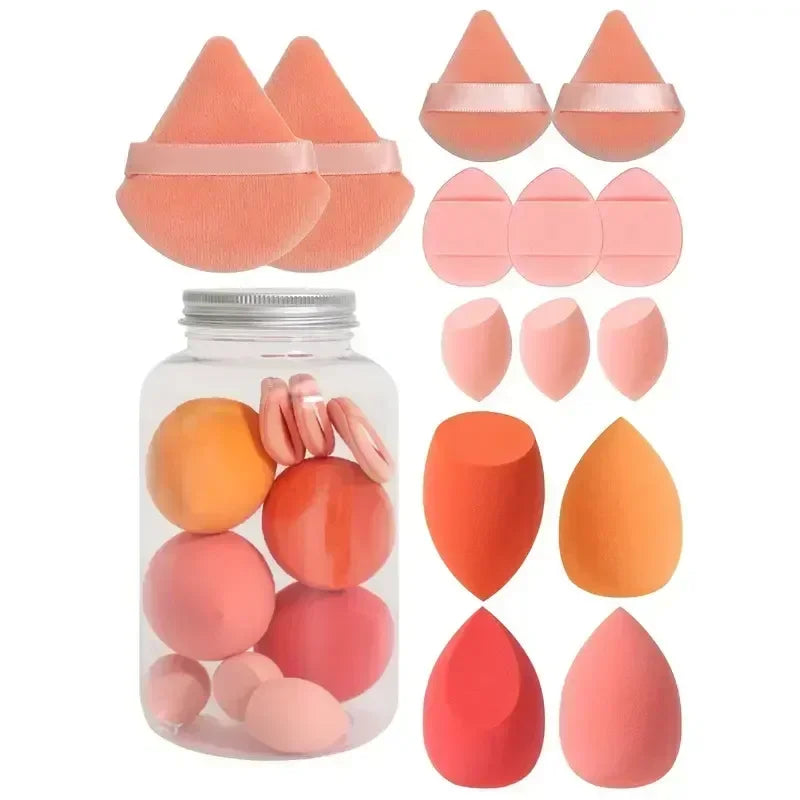 12/14Pcs Makeup Sponge Set – Beauty Blender Puffs for Foundation, Powder & Concealer, Soft Cosmetic Sponges