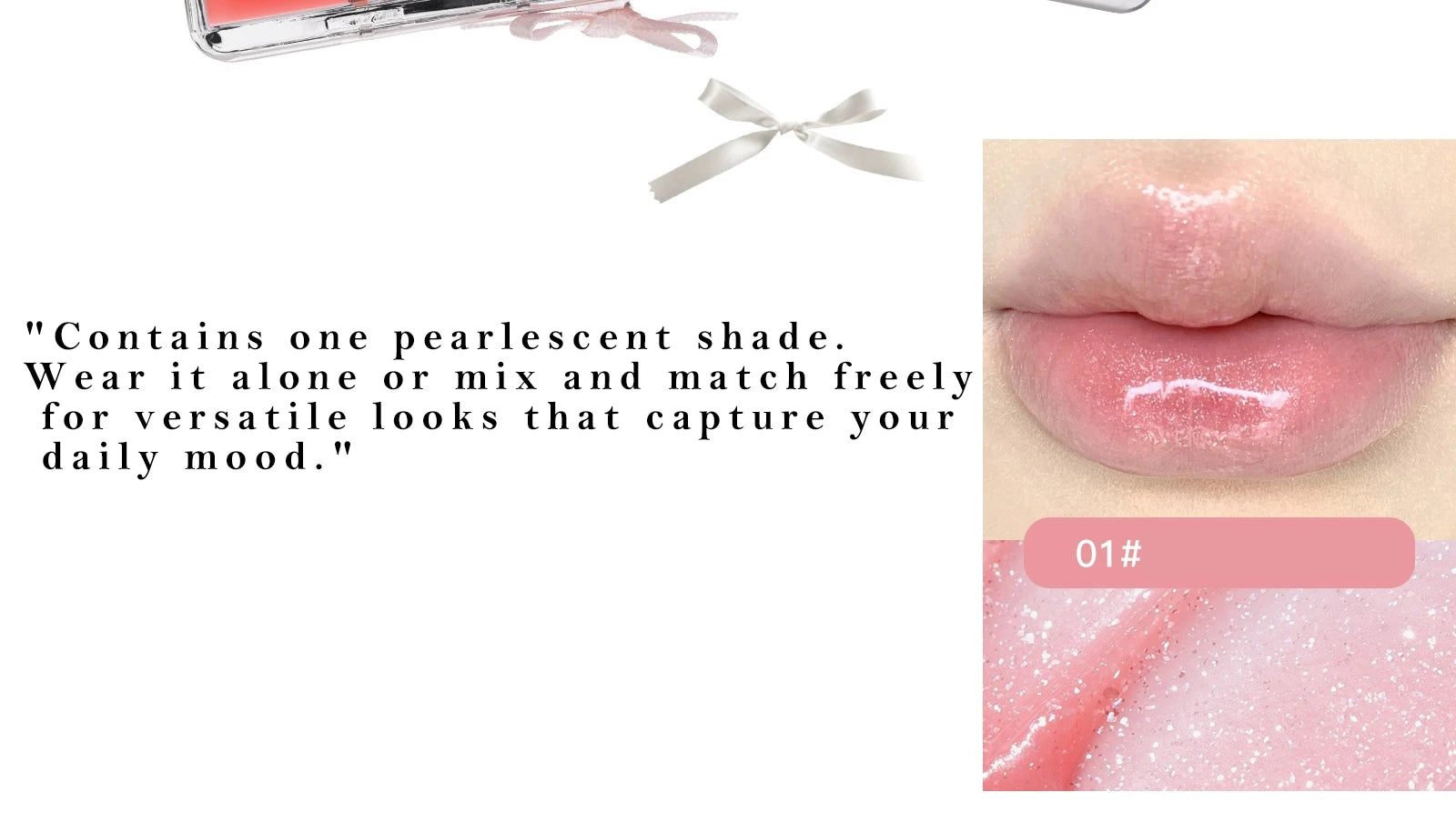 FLORTTE 10-Color Lip Palette – Glossy, Moisturizing & Pigmented Lip Gloss & Lipstick Set
