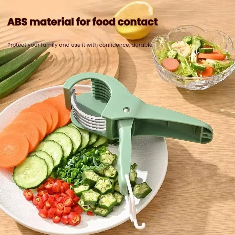 HooFun Multi-Functional Stainless Steel Vegetable & Fruit Slicer