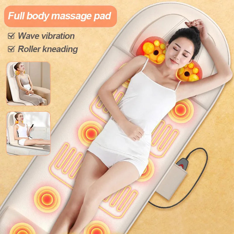 Cervical and Lumbar Massage Cushion Home Full Body SPA Massage Cushion Constant Temperature hot Compress Massage Cushion