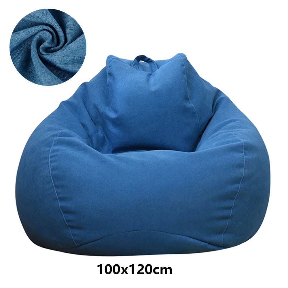 Lazy Sofa Cover – Large Bean Bag Cover Without Filler for Adults | Soft Tatami Lounger Seat Cover for Bedroom & Living Room