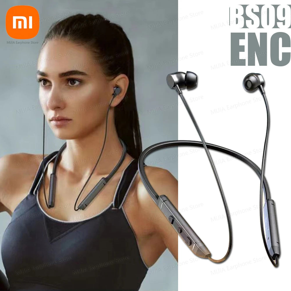 Xiaomi MijiaI BS09 ENC Bluetooth 5.3 Neckband Earphones – HiFi Stereo Wireless Sport Headphones