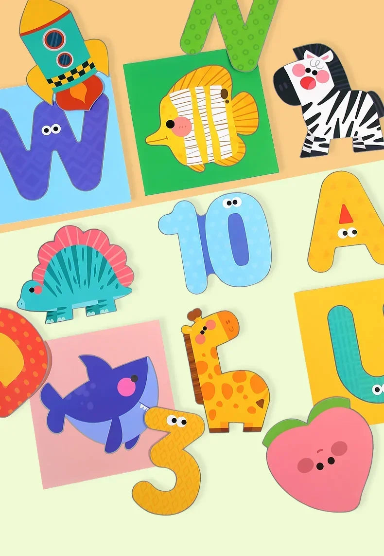 40Pcs Kids Origami & Paper-Cut Craft Set – Cartoon Animal Educational Art Toy for Early Learning