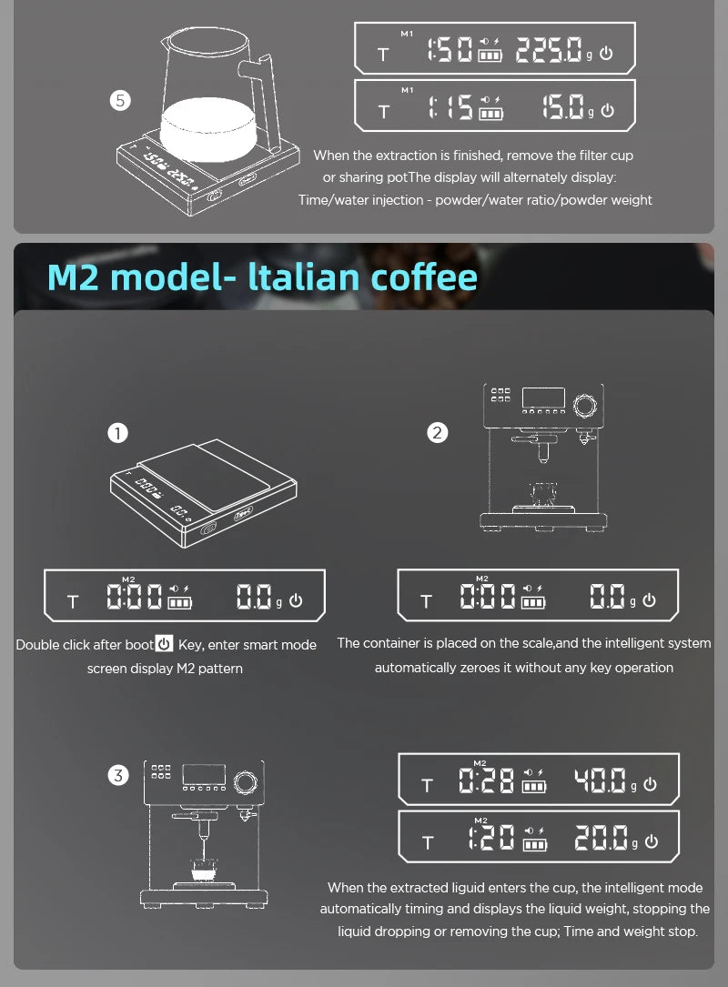 AliKisscafe Digital Coffee Scale – 0.1g High Precision Barista Tool