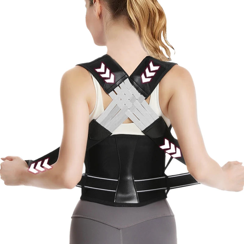 Adjustable Shoulder & Back Posture Corrector for Adults
