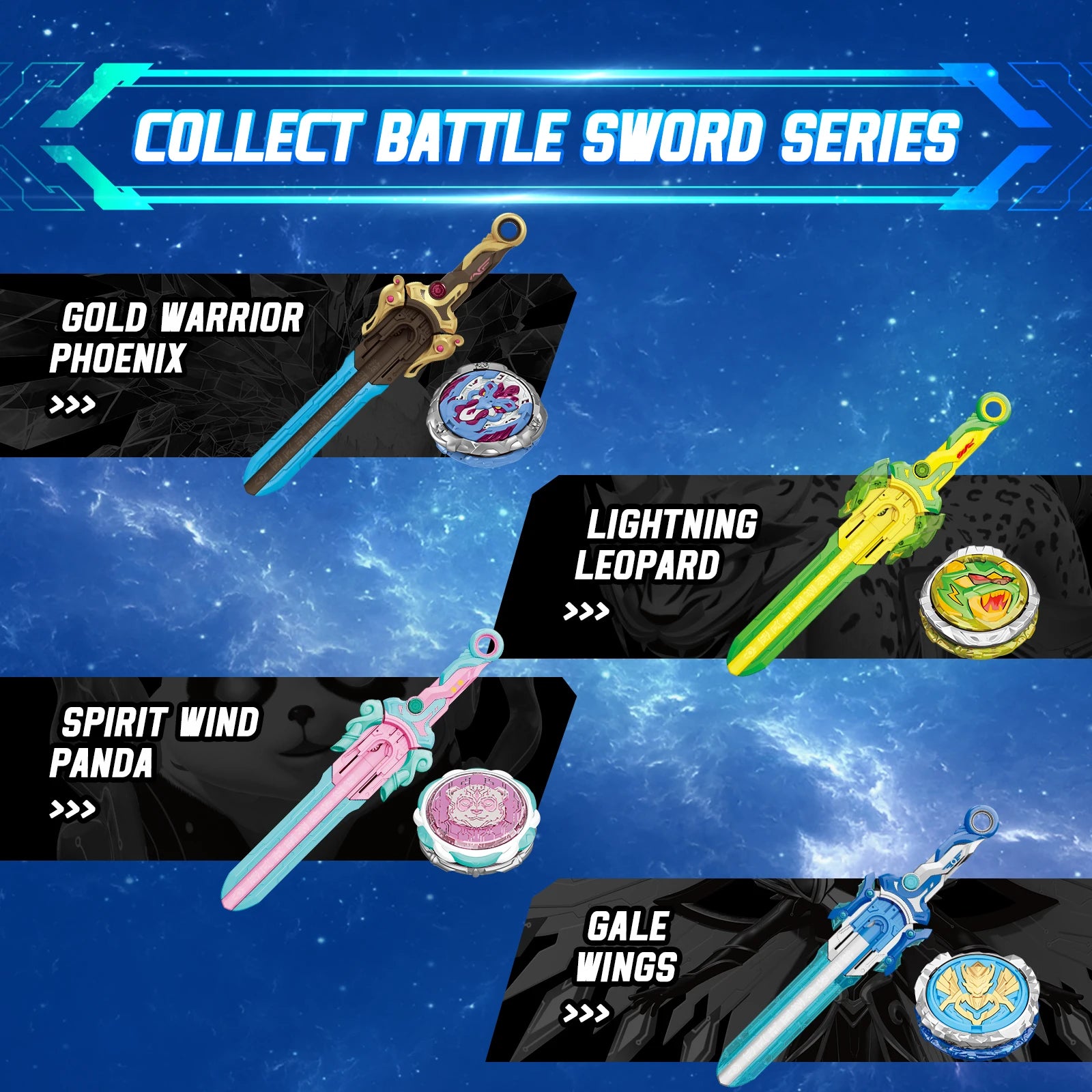 Infinity Nado 6 Power Pack – Metal Spinning Top with Sword Launcher for Kids