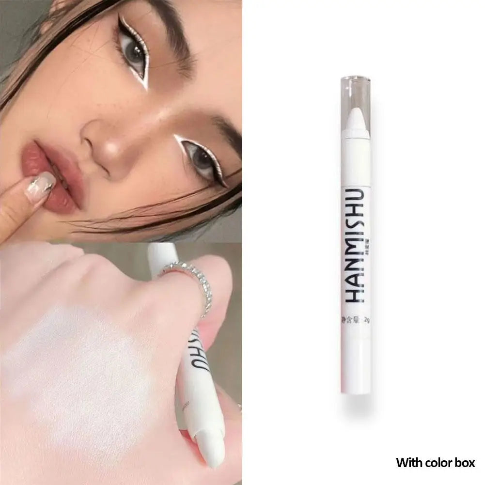 Shimmer Highlight Stick – Glitter White Eyeshadow Pencil for Bright & Dazzling Eyes