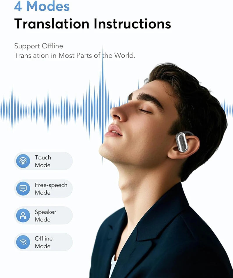 UYUXIO AI Translator Earbuds – Real-Time 144 Language Wireless Headphones