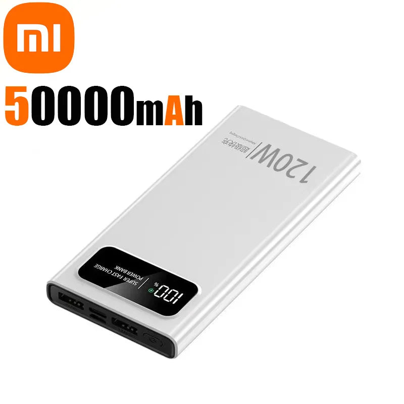 Xiaomi 200000mAh 120W Power Bank  Fast Charging Portable Mobile Power Ultralarge Capacity Digital Display External Battery ﻿