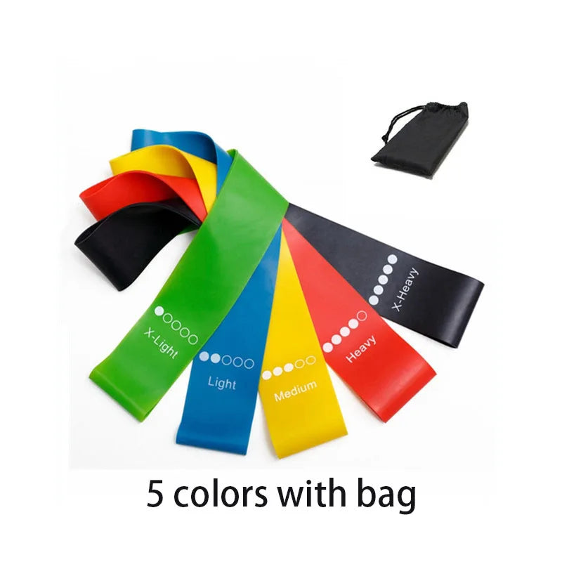 TPE Resistance Bands Fitness Set – Rubber Loop Bands for Strength Training, Yoga, and Home Gym Workouts