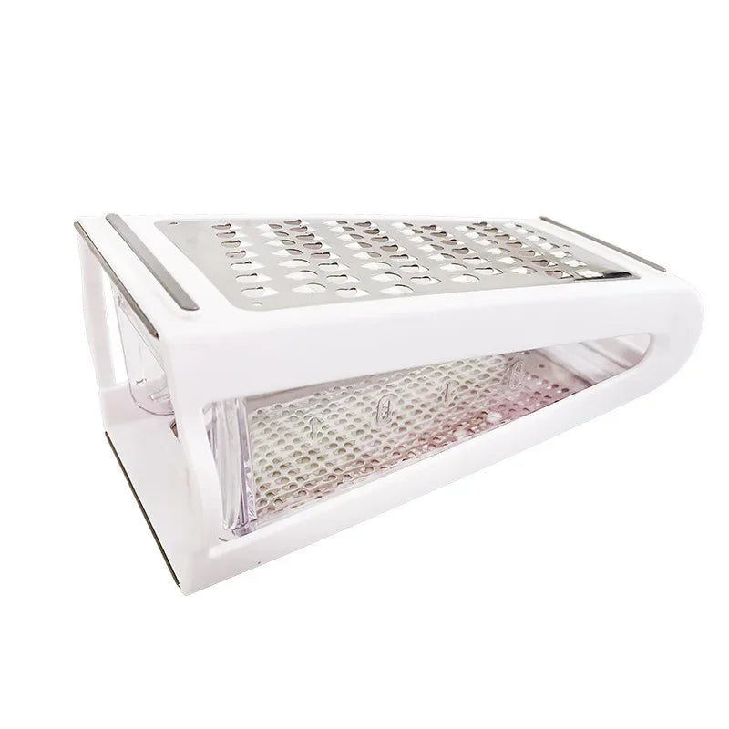 Double-Sided Cheese & Vegetable Grater with Container